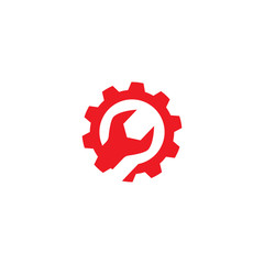 Obraz premium Wrench service Logo Template vector
