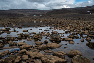 Travel to the Putorana plateau in Siberia in Russia in the summer