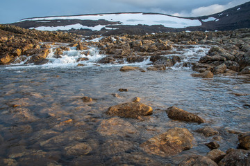 Travel to the Putorana plateau in Siberia in Russia in the summer