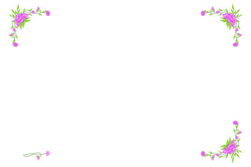 FLoral Vintage Hand Drawn Wedding Vector Ornaments Frames