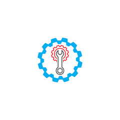Wrench service Logo Template vector