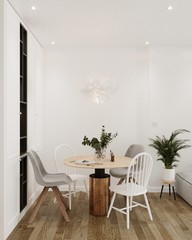3d render of modern living room