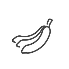Banana icon isolated. Modern outline on white background