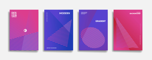 modern abstract background. simple dynamic shape design. minimal purple neon color abstract gradient banner template