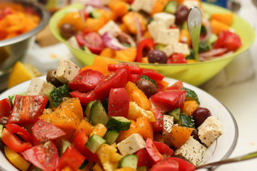 fresh vegetable salad