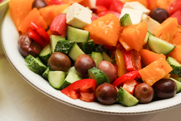 Fresh vegetables in a bowl 