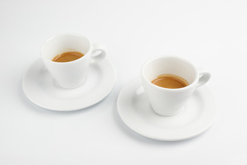 Coffee espresso in white background