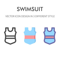 swimsui icon pack isolated on white background. for your web site design, logo, app, UI. Vector graphics illustration and editable stroke. EPS 10.