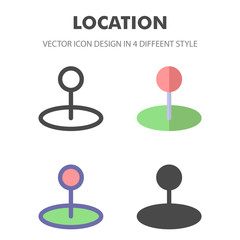 location icon. for your web site design, logo, app, UI. Vector graphics illustration and editable stroke. EPS 10.