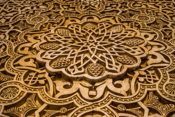 Details of the Alhambra, Granada, Andalusia, Spain
