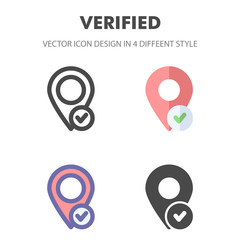 verified icon. for your web site design, logo, app, UI. Vector graphics illustration and editable stroke. EPS 10.