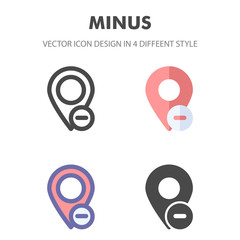 minus icon. for your web site design, logo, app, UI. Vector graphics illustration and editable stroke. EPS 10.