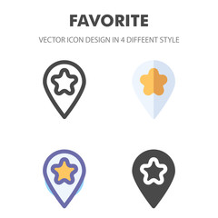 favorite icon. for your web site design, logo, app, UI. Vector graphics illustration and editable stroke. EPS 10.