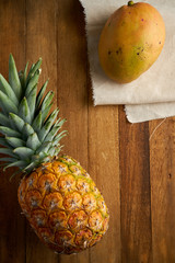 Mango and pineapple