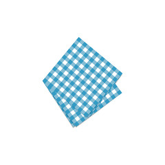 Blue decorative, cotton napkin vector
