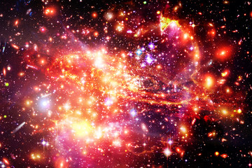 Beautiful universe. Galaxies and stars. The elements of this image furnished by NASA.