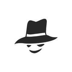Design of man with hat icon