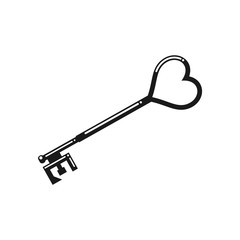 Creative design of vintage key icon