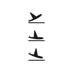 Plane icon vector 