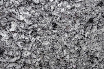 Background texture of gray ash closeup.