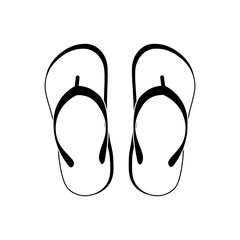 slippers logo vector design template