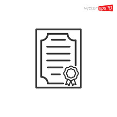 Certificate Icon Design Vector Illustration