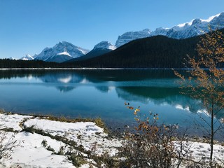 reflection of the mountain