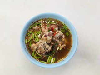 Spicy boiled cartilage broth Super spicy, super delicious Sweet and sour Is a food that is suitable for people who like to eat spicy Cartilage is crunchy and chewable.