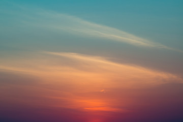 Texture of a cloudless gradient soft sky.