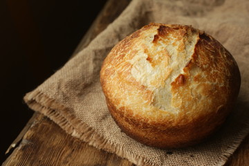 rustic sourdough bread, natural bread
