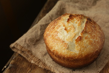 rustic sourdough bread, natural bread
