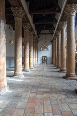 The Corridor of atrium at Basilica of the Nativity in Bethleheem