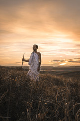 Part of a series called 'SDGs - Ambassadors of the Future'. It depicts conceptual role models who work for the sustainable development goals. Also, lifestyle, nature and travel and fashion purposes.