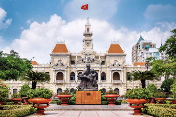 Ho Chi Minh City Hall in Ho Chi Minh City aka Saigon, Vietnam. - 347266357