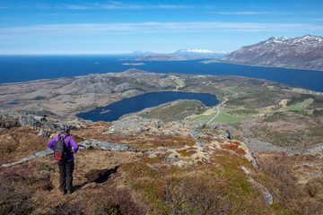 Mountain hike to Mofjellet in Northern Norway	