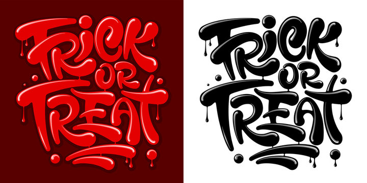 Trick Or Treat Lettering