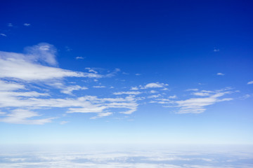 Fototapeta na wymiar blue sky high in the mountains texture background