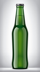 Glass Bottle on background. 