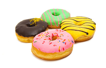 icing donuts isolated