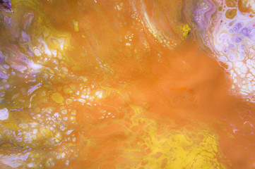 Obraz premium acrylic, paint, abstract. Closeup of the painting. Colorful abstract painting background. Highly-textured oil paint. High quality details. Marbling. Marble texture. Paint splash. Colorful fluid