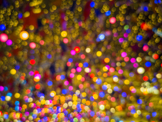 Colorful abstract bokeh lights background.Multi color bokeh background.