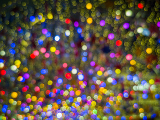 Colorful abstract bokeh lights background.Multi color bokeh background.