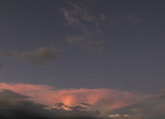 sunset in the mountains