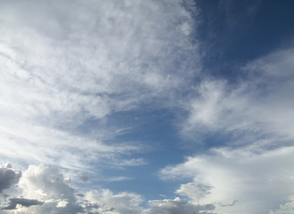 blue sky with clouds