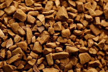 Instant coffee close up background
