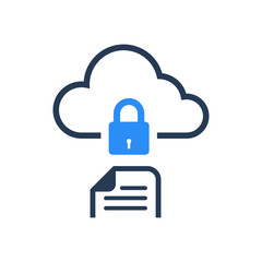 Security Cloud File Upload Icon