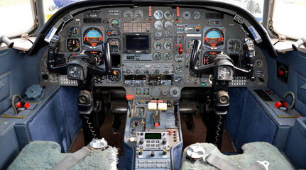 Falcon 10 cockpit close up