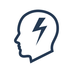 Brainstorming icon vector graphic