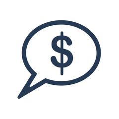 Money thinking icon