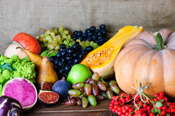 vegetables and fruits